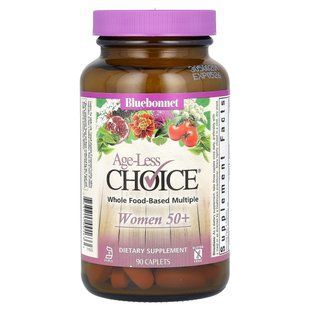 Женские мультивитамины 50+, Ageless Choice, Bluebonnet Nutrition, 90 капсул купить в Киеве и Украине