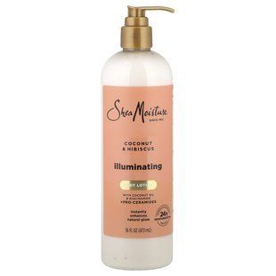SheaMoisture, Illuminating Body Lotion, Coconut & Hibiscus, 16 fl oz (473 ml) купить в Киеве и Украине