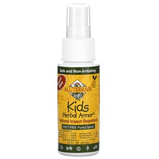 Натуральный репеллент от насекомых для детей All Terrain (Kids Herbal Armor Natural Insect Repellent) 60 мл купить в Киеве и Украине