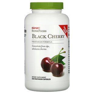 GNC, SuperFoods, черная вишня, 240 вегетарианских капсул купить в Киеве и Украине
