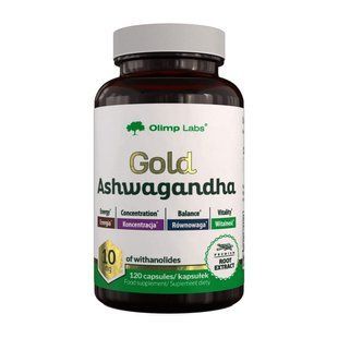 OLIMP, Gold Ashwagandha 10 mg, 120 caps
