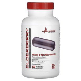 Metabolic Nutrition, Бузина, засіб для максимальної ефективності, 90 капсул