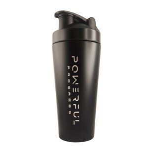 Powerful Progress, Metall Shaker With Metall Ball, 739 ml, black купить в Киеве и Украине
