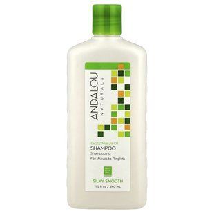 Шампунь для кучерявого волосся з маслом марули Andalou Naturals (Shampoo) 340 мл