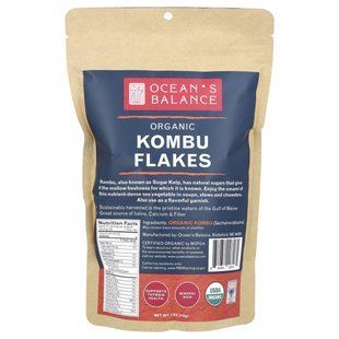 Ocean's Balance, Organic Kombu Flakes, 4 oz (113 g) купить в Киеве и Украине