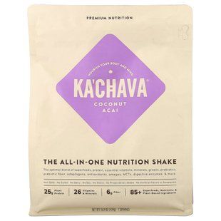 KaChava, универсальный питательный коктейль, кокос и асаи, 434 г (15,31 унции) купить в Киеве и Украине