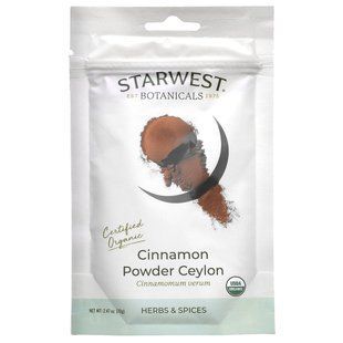 Starwest Botanicals, порошок із цейлонської органічної кориці, 70 г (2,47 унції)