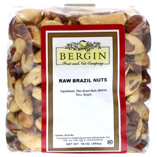 Бразильские орехи целые Bergin Fruit and Nut Company (Brazil Nuts) 453.6 г купить в Киеве и Украине