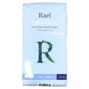 Rael, Organic Cotton Cover Pads with Leaklocker, Thin and Discreet, Ultimate, 20 Count купить в Киеве и Украине