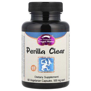 Перилла, Perilla Clear, Dragon Herbs, 450 мг, 60 растительных капсул купить в Киеве и Украине