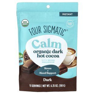 Four Sigmatic, Calm, Organic Dark Hot Cocoa, 6.35 oz (180 g) купить в Киеве и Украине
