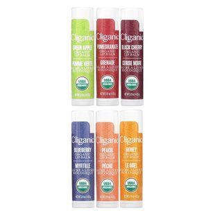 Cliganic, Organic Lip Balm Set, 6 Pack, 0.15 oz (4.25 g) Each купить в Киеве и Украине