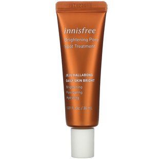 Ежедневный осветляющий уход за пятнами, Jeju Hallabong Daily Skin Bright, Brightening Pore Spot Treatment, Innisfree, 30 мл купить в Киеве и Украине