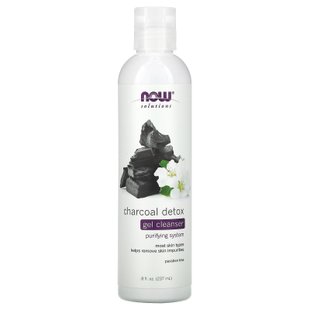 Детокс-гель очищающий с древесным углем Now Foods (Charcoal Detox Gel Cleanser) 237 мл купить в Киеве и Украине