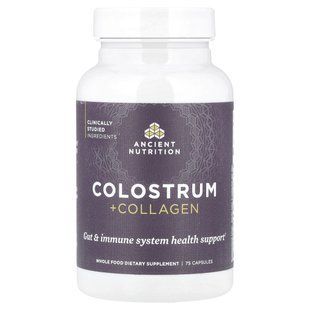 Ancient Nutrition, Colostrum + Collagen, 75 Capsules купить в Киеве и Украине