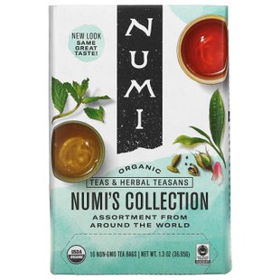 Органический чаи, чаи и травяные сборы, коллекция Numi, Numi Tea, 16 чайных пакетиков без ГМО, 1,26 унц. (34,7 г) купить в Киеве и Украине