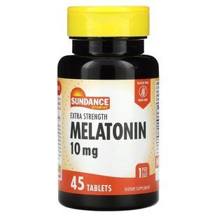 Sundance Vitamins, Extra Strength Melatonin, 10 mg, 45 Tablets купить в Киеве и Украине