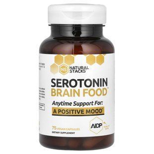 Natural Stacks, Serotonin Brain Food , 75 Vegan Capsules купить в Киеве и Украине