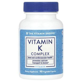 The Vitamin Shoppe, Vitamin K Complex, 90 Vegetable Capsules купить в Киеве и Украине