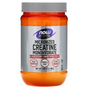 Креатин порошок Now Foods (Creatine Monohydrate Sports) 500 г купить в Киеве и Украине