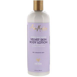 Фіолетова рисова вода, лосьйон для тіла з оксамитовою шкірою, Purple Rice Water, Velvet Skin Body Lotion, SheaMoisture, 384 мл