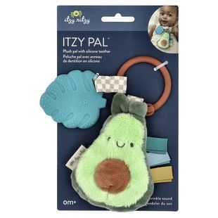 itzy ritzy, Itzy Pal&trade;, Plush Pal with Silicone Teether, 0 Months+, Avocado, 1 Teether купить в Киеве и Украине