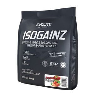 Evolite Nutrition, Iso Gainz, 1 kg, strawberry