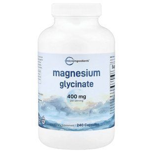 Micro Ingredients, Magnesium Glycinate, 240 Capsules (133 mg per Capsule) купить в Киеве и Украине