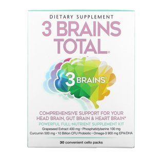 Natural Factors, Total 3 Brain, 30 Convenient Packs for Cello