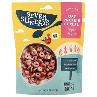 Seven Sundays, Oat Protein Cereal, Super Fruity, 8 oz (227 g) купить в Киеве и Украине