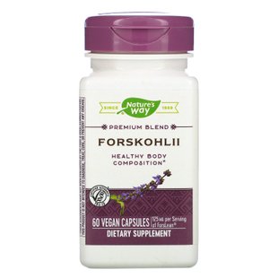 Колеус форсколии Nature's Way (Forskohlii) 125 мг 60 капсул купить в Киеве и Украине