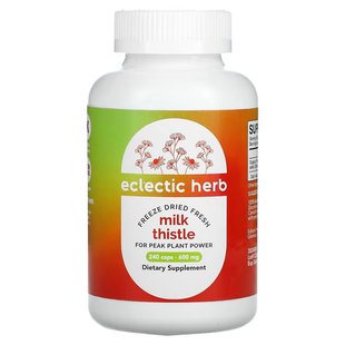 Расторопша Eclectic Institute (Milk Thistle) 600 мг 240 капсул купить в Киеве и Украине