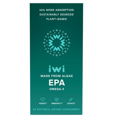 iWi, Омега-3 EPA, на основе водорослей, 30 мягких таблеток купить в Киеве и Украине