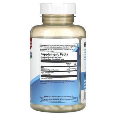 Глицинат магния с высокой абсорбцией KAL (Magnesium Glycinate High Absorption) 350 мг 160 вегетарианских капсул купить в Киеве и Украине