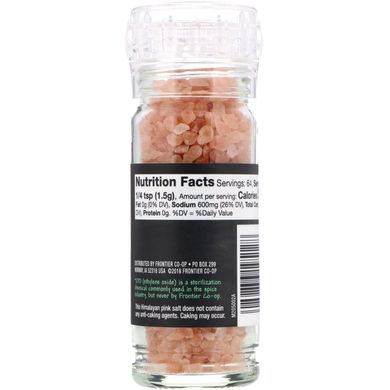 Гімалайська рожева сіль в млині Frontier Natural Products 96 г