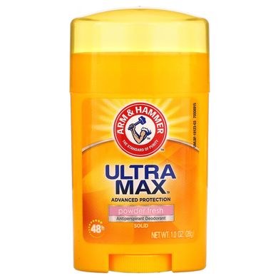 UltraMax, Антиперспирант, твердый дезодорант, для женщин, порошок Fresh, Arm & Hammer, 1,0 унция (28 г) купить в Киеве и Украине