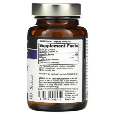 Мелатонин Quality of Life Labs (Melatonin-SR) 5 мг 30 капсул купить в Киеве и Украине