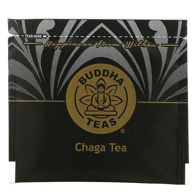 Buddha Teas, Органический травяной чай, гриб чага, 18 чайных пакетиков, 0,95 унции (27 г) купить в Киеве и Украине