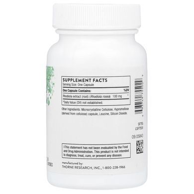 Rhodiola Rosea Thorne Research (Rhodiola) 60 capsules