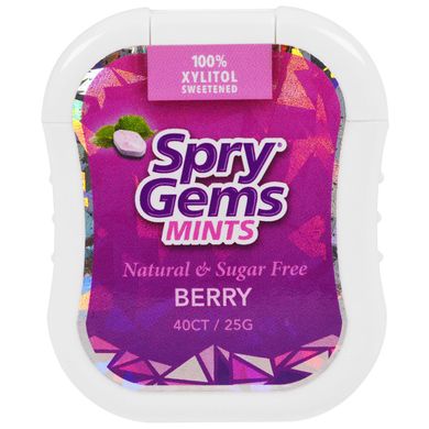 Spry Germs, м'ятні ягоди, Xlear, 40 штук, 25 г