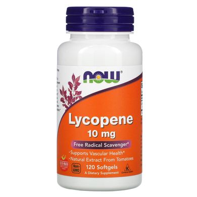 Лікопін Now Foods (Lycopene) 10 мг 120 капсул