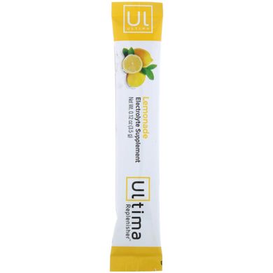 Порошок електролітів зі смаком лимонаду, Ultima Replenisher, 20 пакетиків, 0,12 унцій (3,5 г)