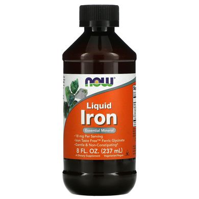 Залізо Now Foods (Liquid Iron) 237 мл