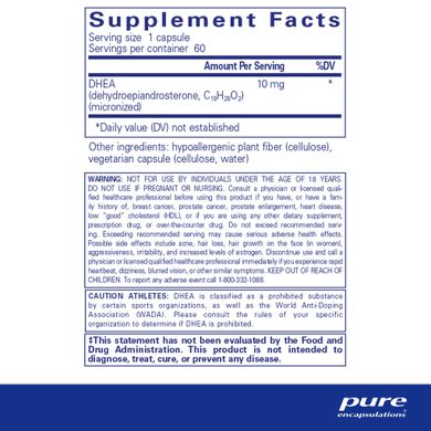 ДГЕА Pure Encapsulations (DHEA) 10 мг 60 капсул