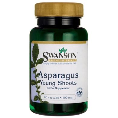 Asparagus Young Shoots, Swanson, 400 мг, 60 капсул