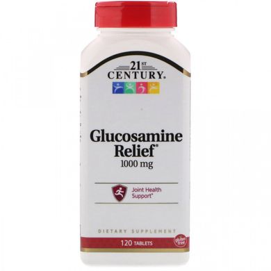 Глюкозамін рельєф, Glucosamine Relief, 21st Century, 1,000 мг, 120 таблеток