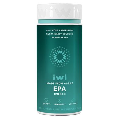 iWi, Омега-3 EPA, на основе водорослей, 30 мягких таблеток купить в Киеве и Украине