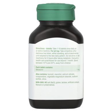 Jamieson Vitamins, Melatonin, Fast Dissolving, 1 mg, 60 Sublingual Tablets купить в Киеве и Украине