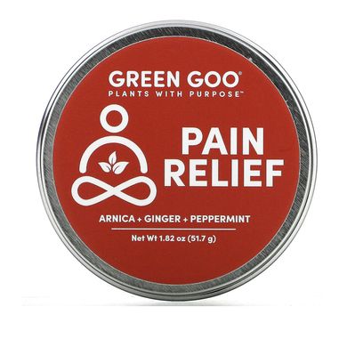 Бальзам для зняття болю, Pain Relief Salve, Green Goo, 51,7 г
