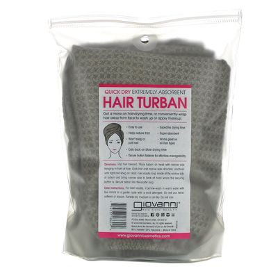 Giovanni, Тюрбан для быстрой сушки волос, 1 тюрбан для волос купить в Киеве и Украине
